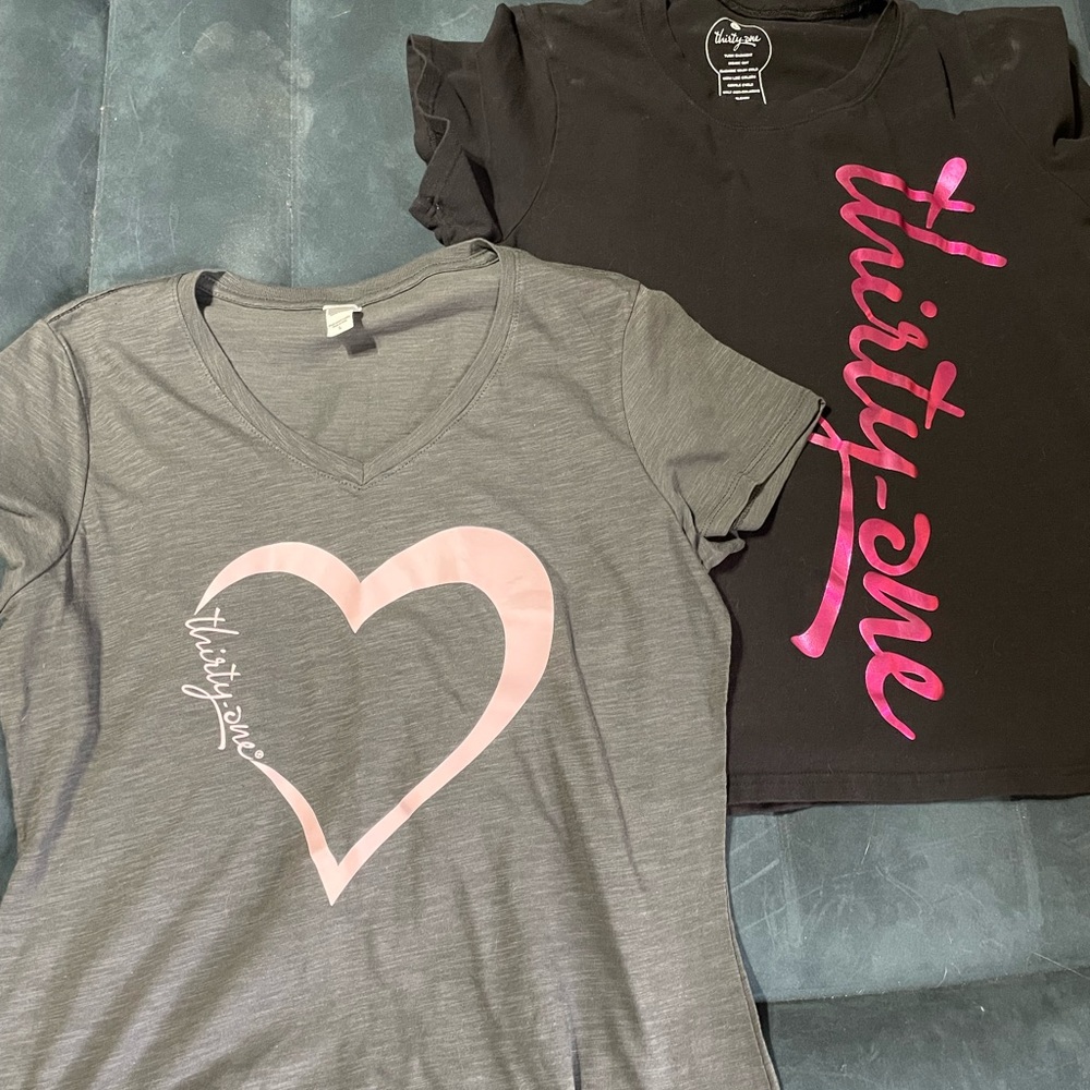 2 size large thirty-one shirts